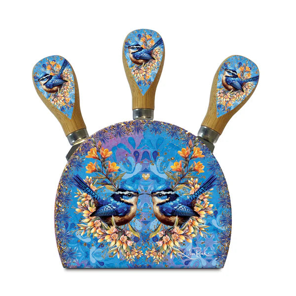 Lisa Pollock Cheese Knives with Magnetic Stand | Royal Wrens