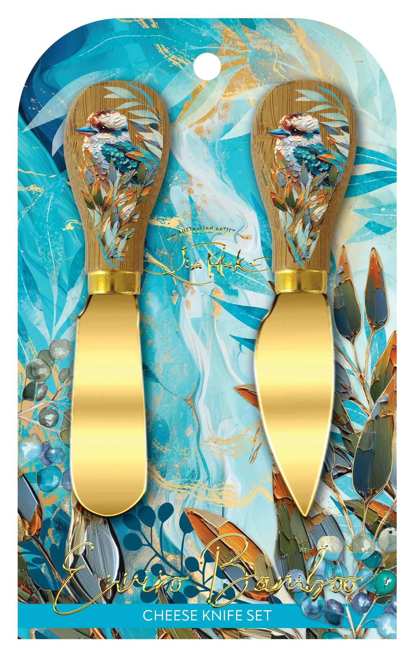 Lisa Pollock Cheese Knife Set | Charming Kooka