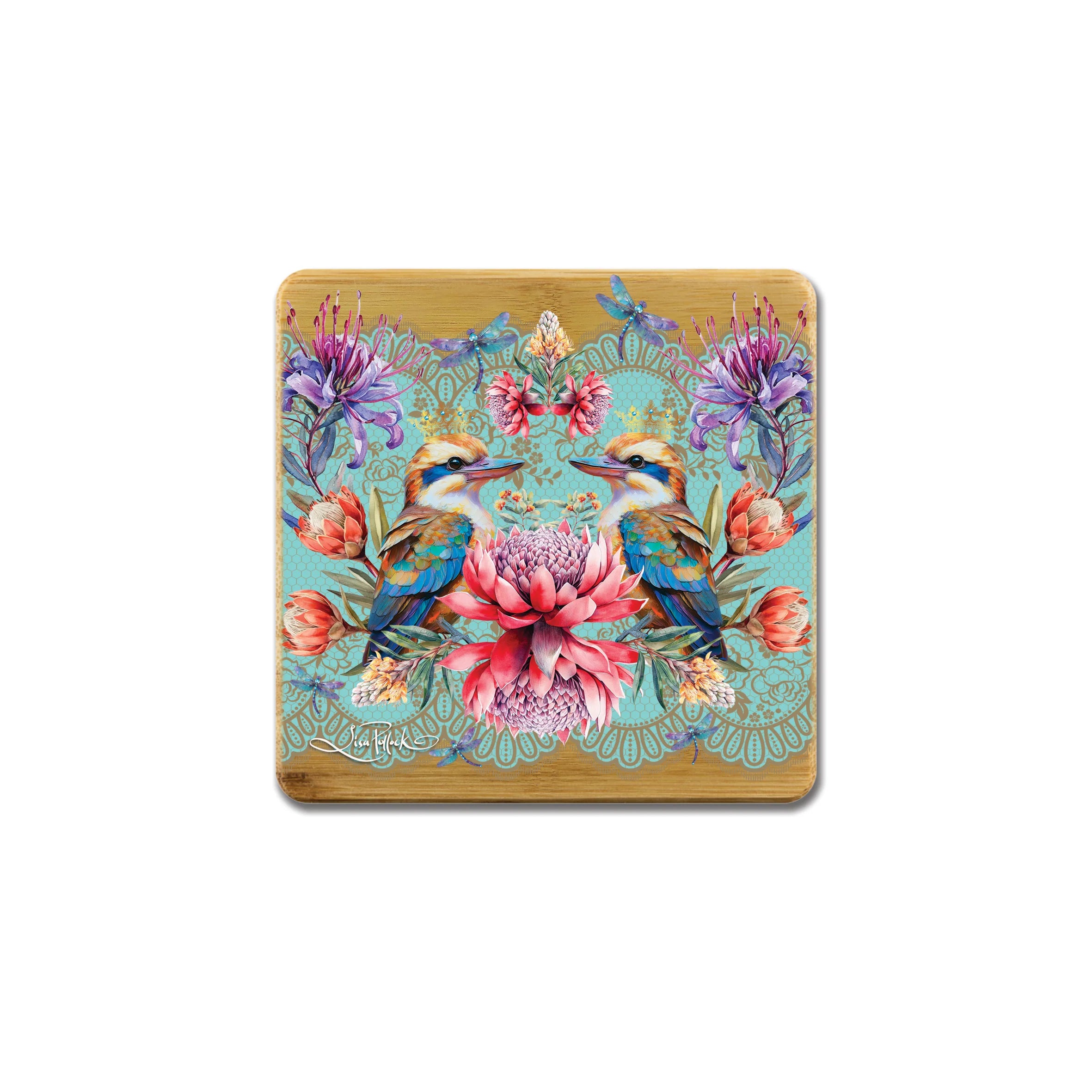 Lisa Pollock Coasters 4pk | Vintage Kookas