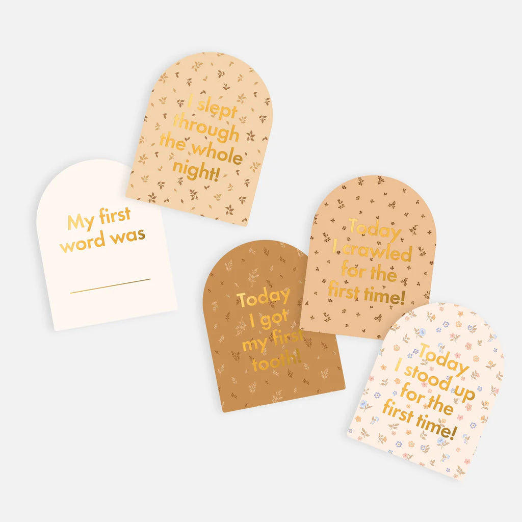 Fox & Fallow Baby Milestone Cards | Broderie