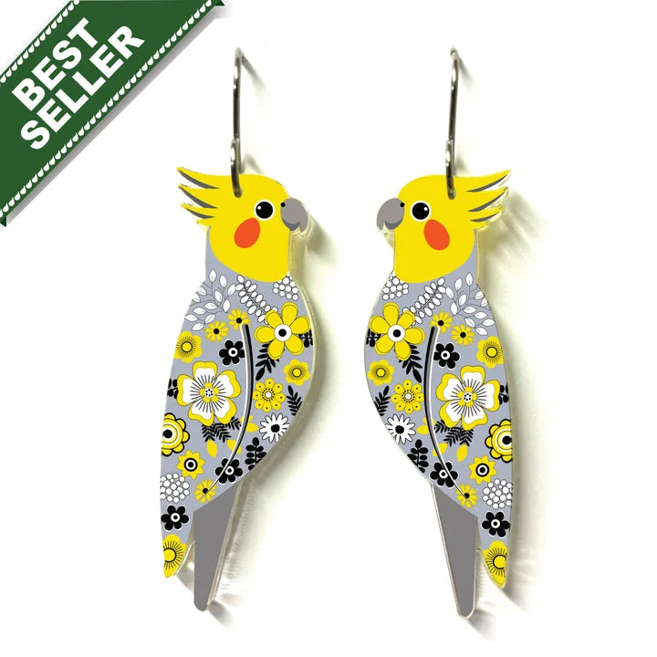 Smyle Designs | Cockatiel Earrings