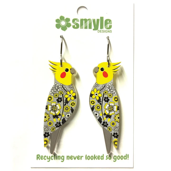 Smyle Designs | Cockatiel Earrings