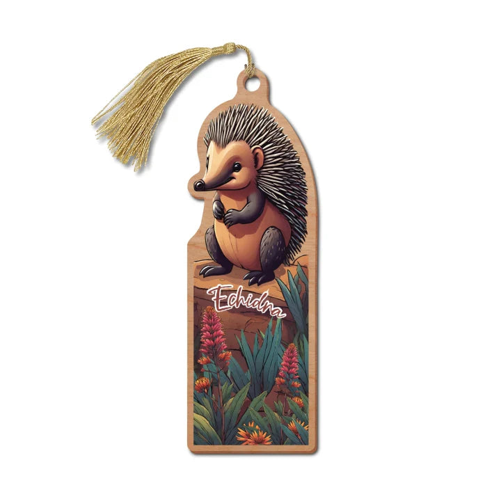 Australian Made Wooden Bookmark | Echidna