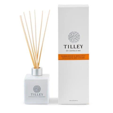 Tilley Aromatic Reed Diffuser 150ml | Sandalwood & Bergamot