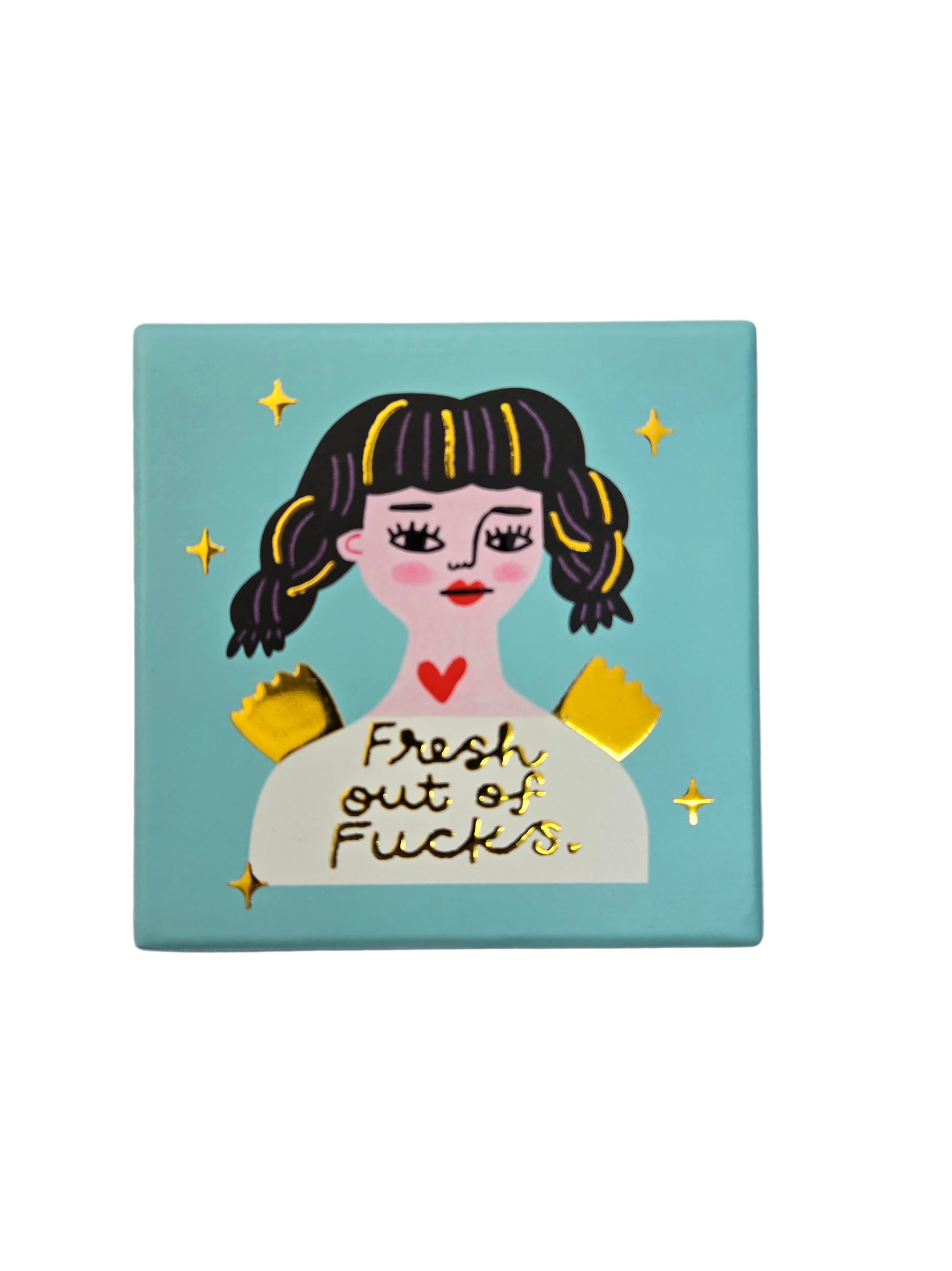 Grumpy Angel Coaster | Fresh Out Of Fucks