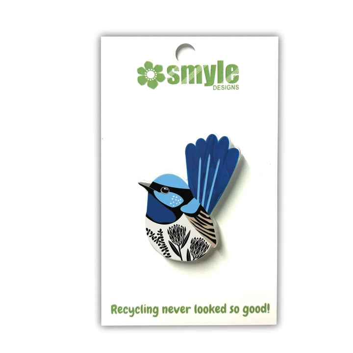 Smyle Designs | Blue Wren Pin