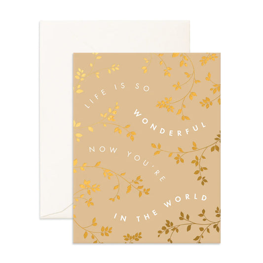 Baby Card | Life Is Wonderful