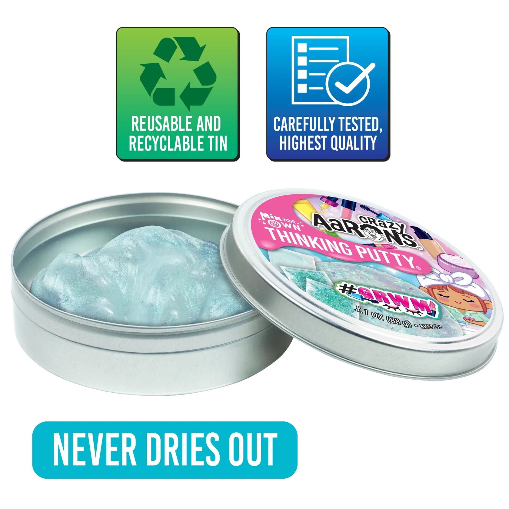 Crazy Aaron's Thinking Putty Mix Your Own | #GRWM