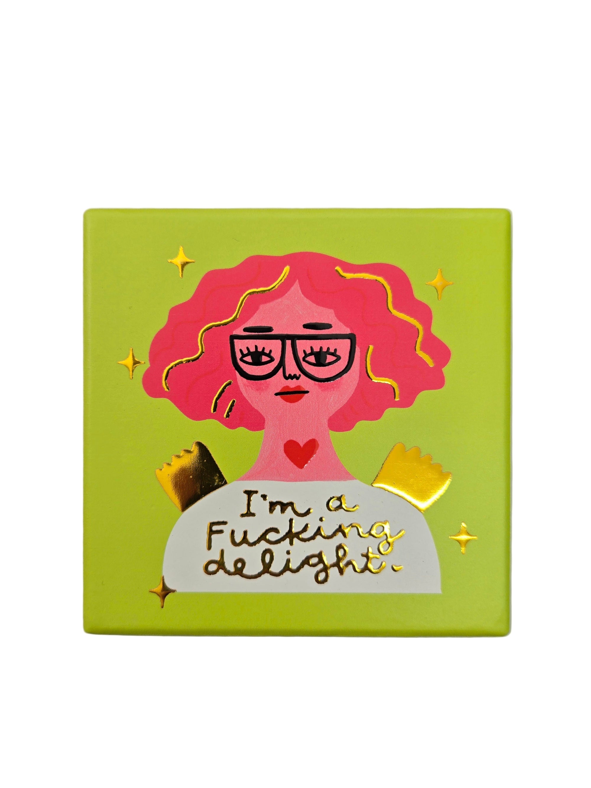 Grumpy Angel Coaster | I'm A Fucking Delight