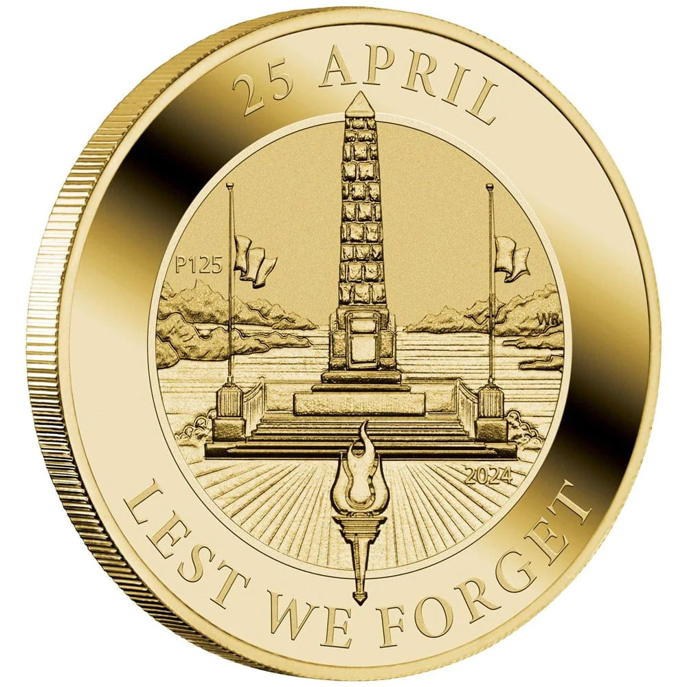 Anzac Day 2024 Coin in Card Perth Mint