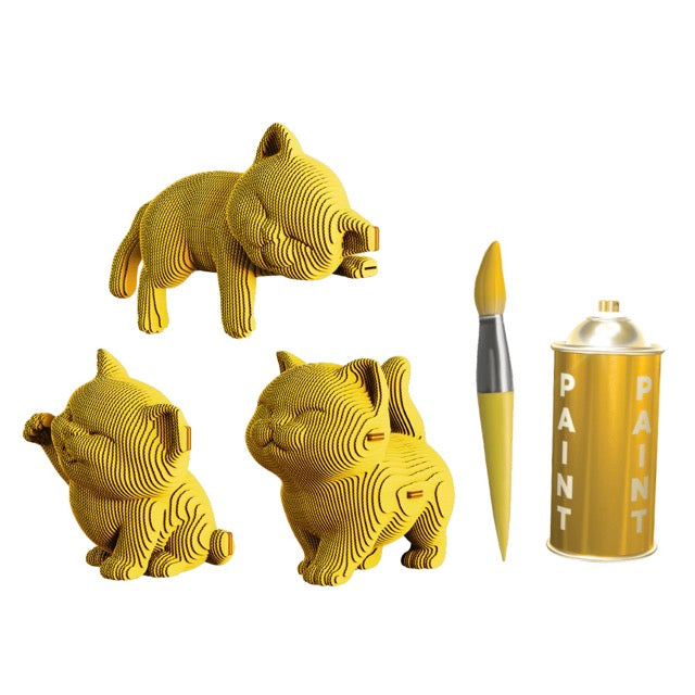 Cartonic 3D Cardboard Puzzle | Kittens Trio