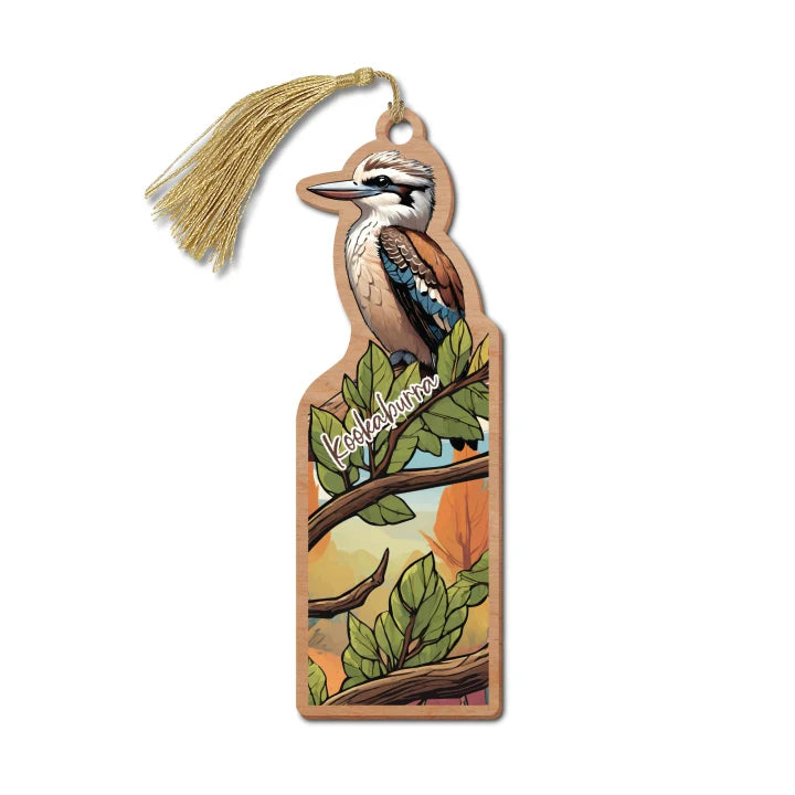 Australian Made Wooden Bookmark | Kookaburra