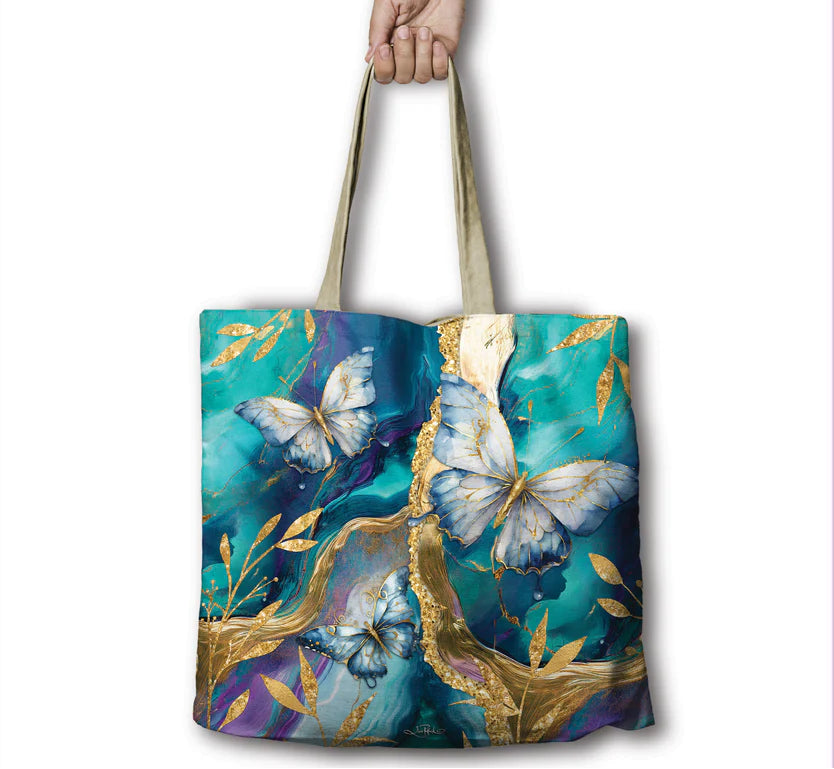 Lisa Pollock Shopping Bag | Tranquil Butterflies