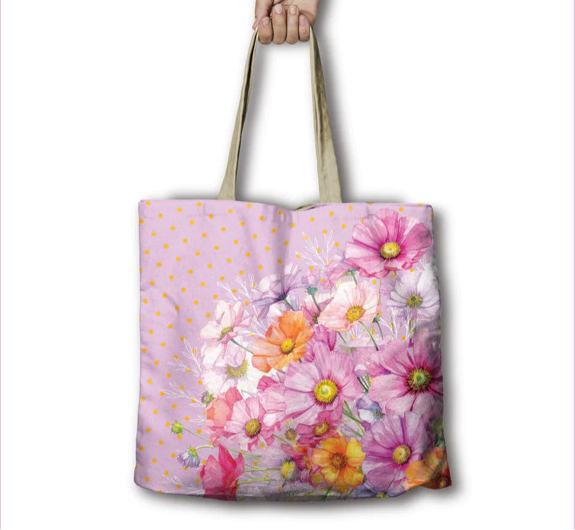 Lisa Pollock Shopping Bag | Wistful Wildflowers