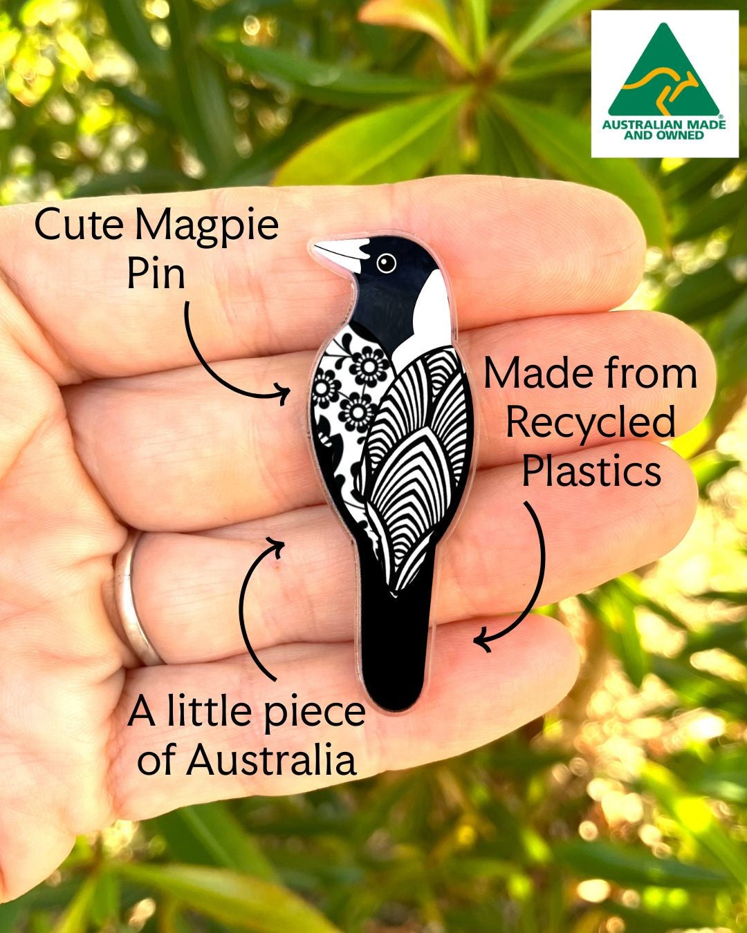 Smyle Designs | Magpie Pin