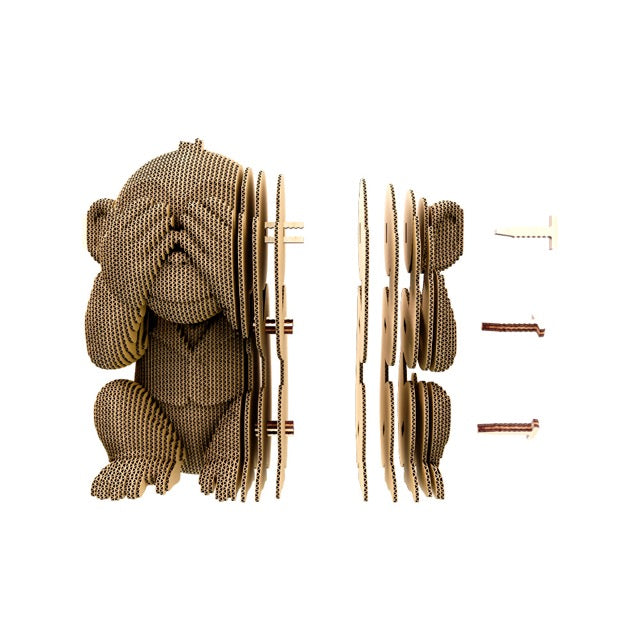 Cartonic 3D Cardboard Puzzle | Monkeys Trio