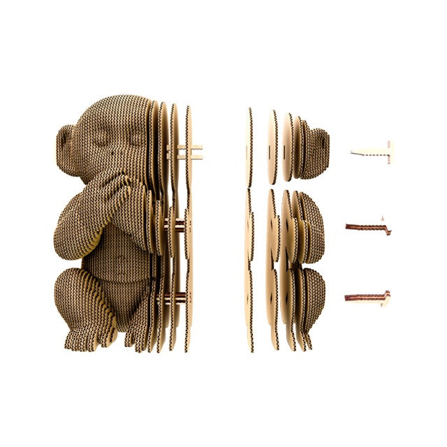 Cartonic 3D Cardboard Puzzle | Monkeys Trio