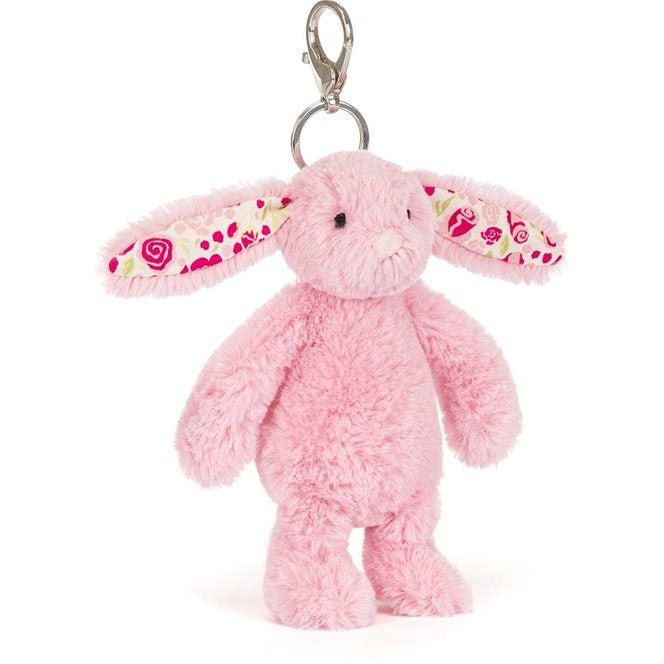 Jellycat Bunny Bag Charm Blushkin Blossom