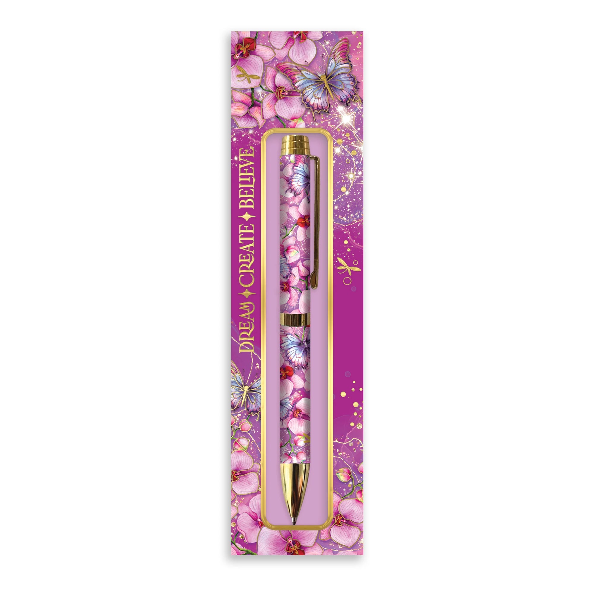 Lisa Pollock Designer Pen in Box | Butterfly Orchid