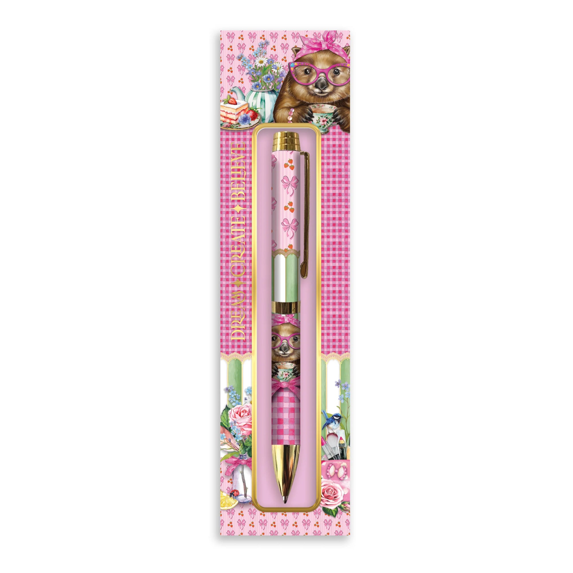 Lisa Pollock Designer Pen in Box | Wonda Wombat