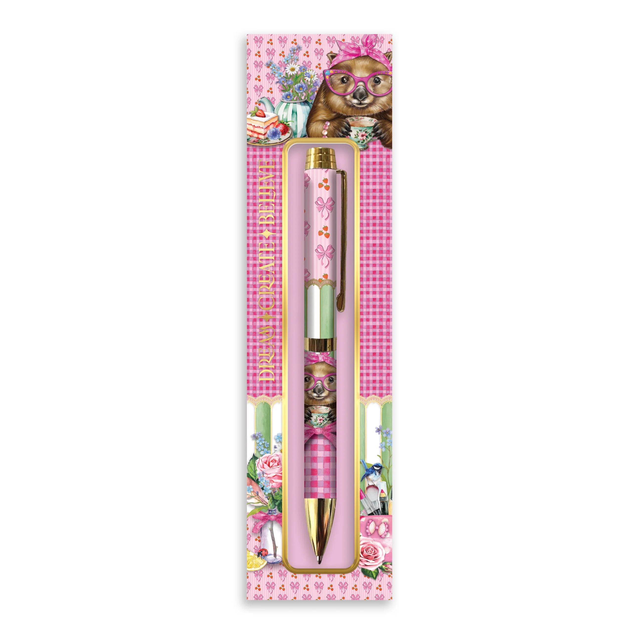 Lisa Pollock Designer Pen in Box | Wonda Wombat