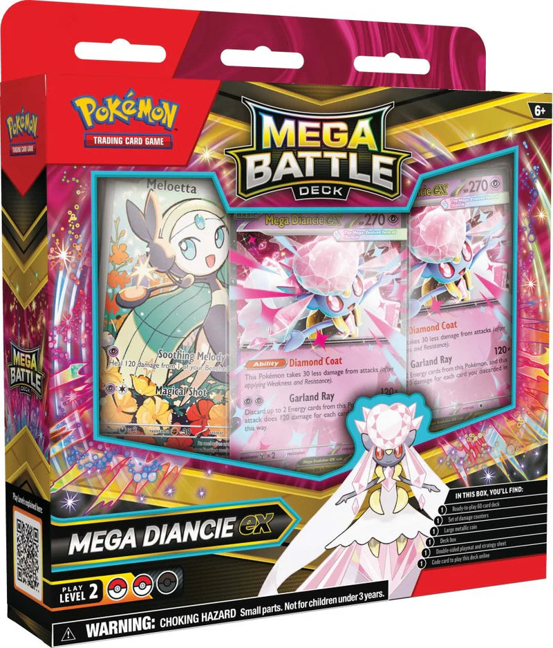 Pokemon TCG Mega Gengar ex or Mega Diancie ex Battle Deck