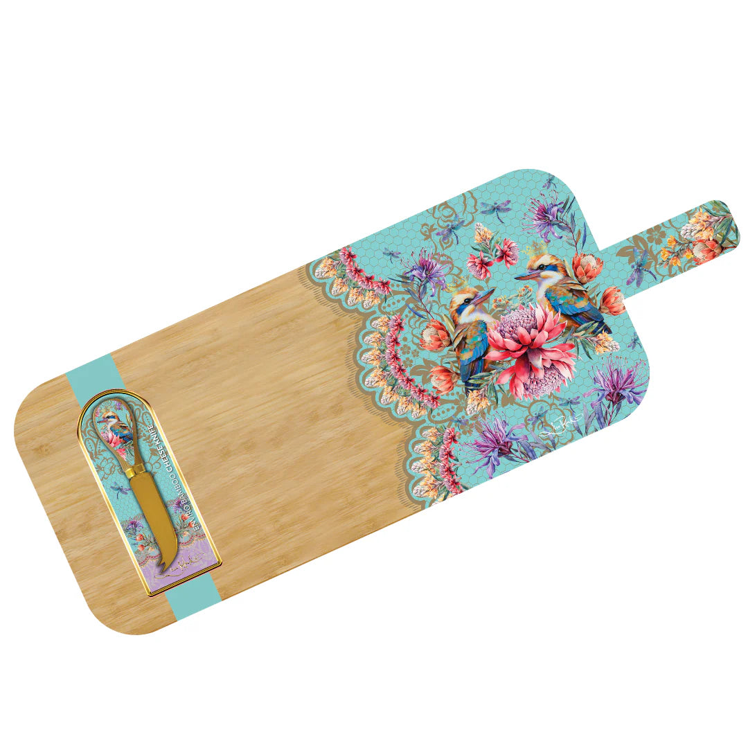 Lisa Pollock Serving Platter & Cheese Knife | Vintage Kookas