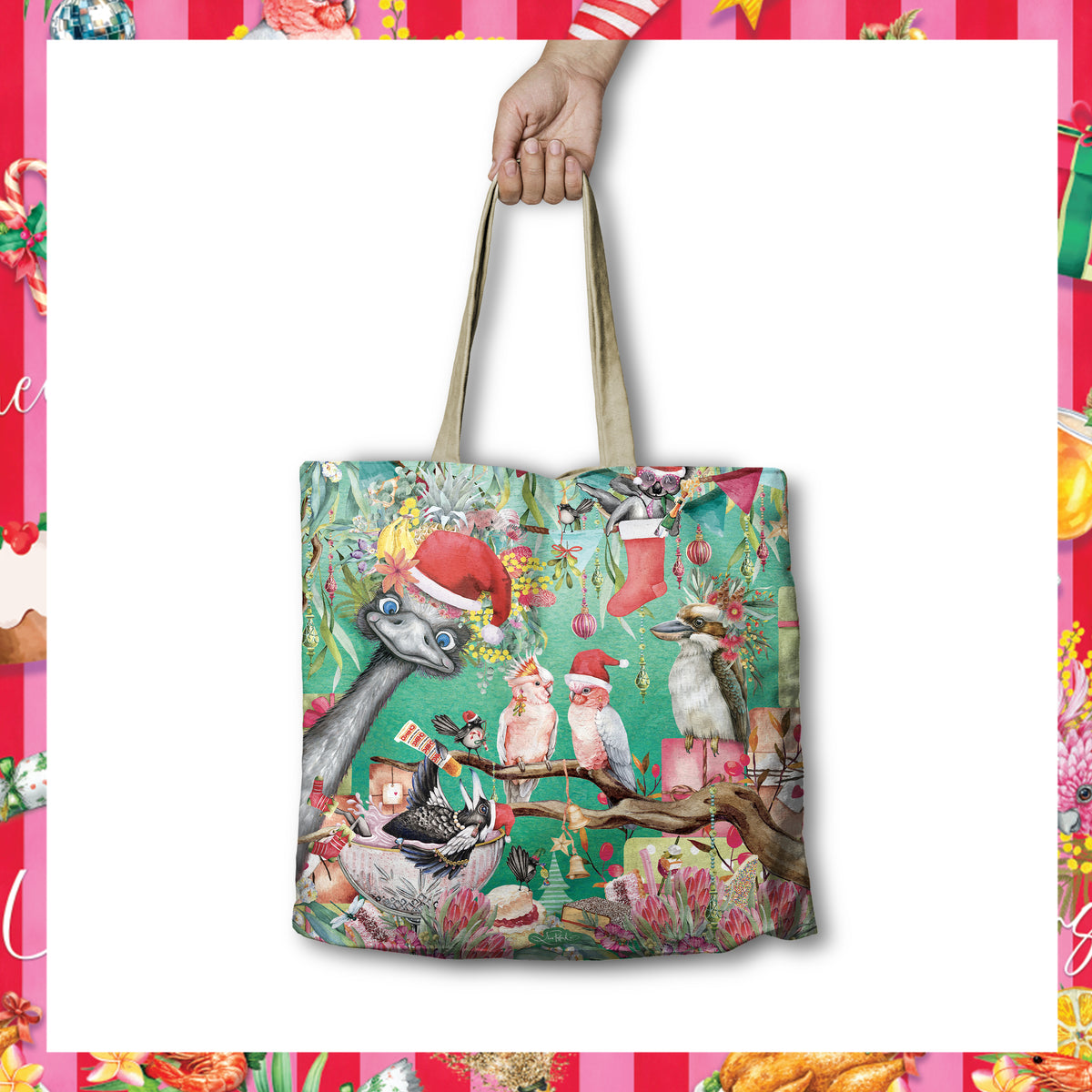 Lisa Pollock Shopping Bag | Xmas Capers