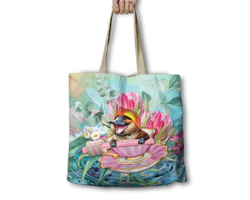 Lisa Pollock Shopping Bag | Lifesaver Platypus