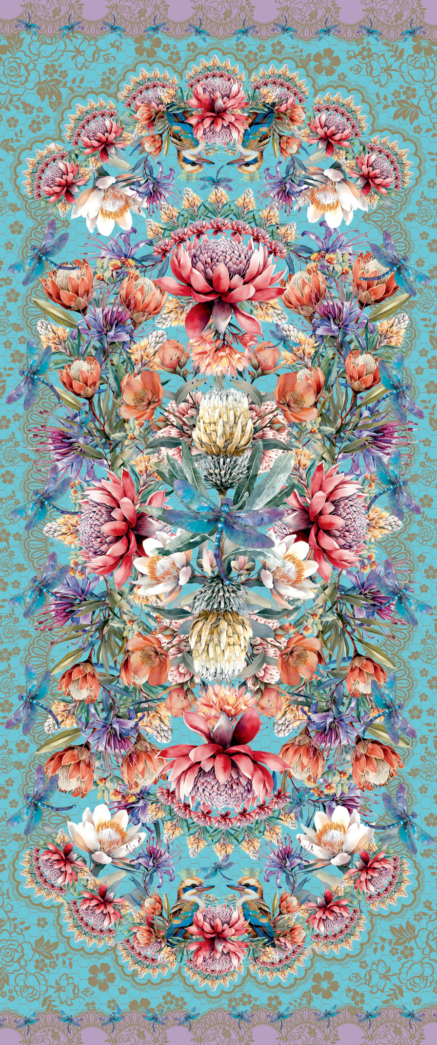 Lisa Pollock Reversible Artistry Scarf Wrap | Vintage Kookas