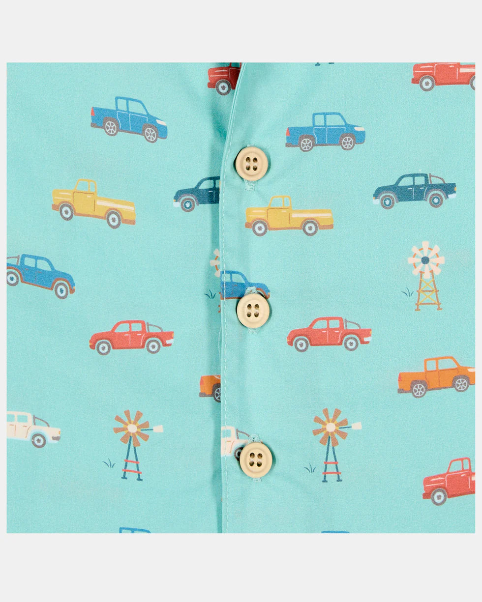 Toshi Shirt Banjo | Utes Teal