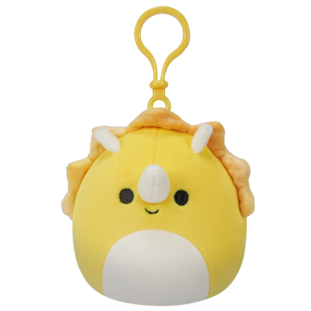Squishmallows 3.5Inch Clip | Lancaster the Triceratops