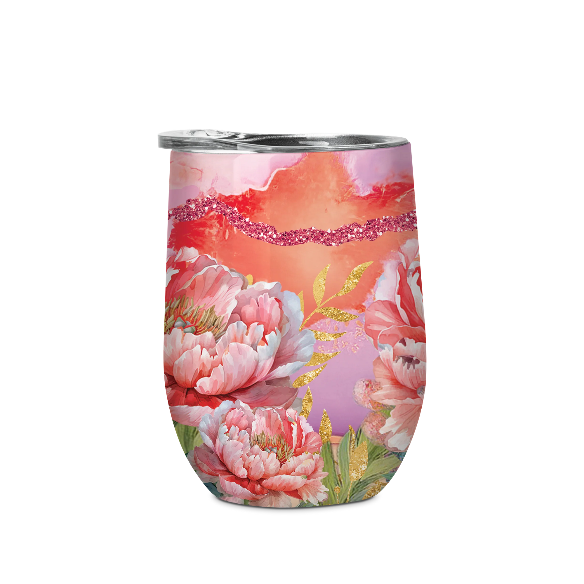 Lisa Pollock 350ml Bevvy | Coral Peony