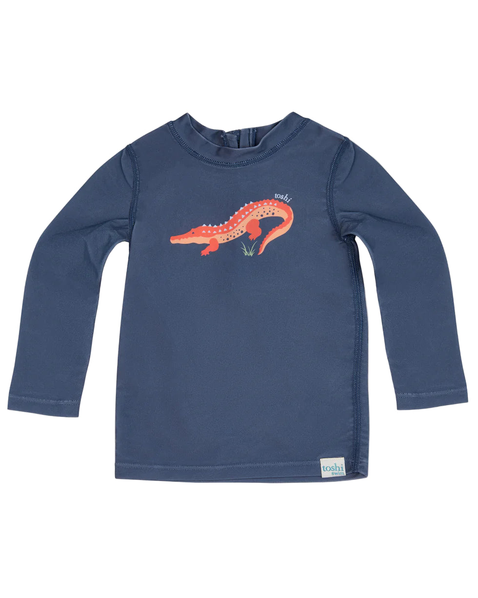 Toshi Swim Rashie L/S Splash | Kakadu Moonlight