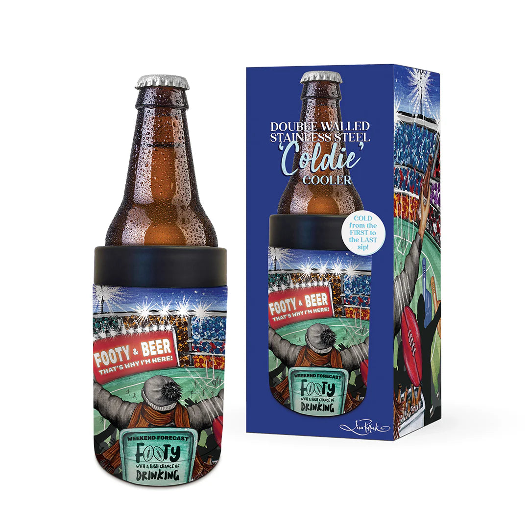 Lisa Pollock Coldie Cooler | AFL Footy & Beer