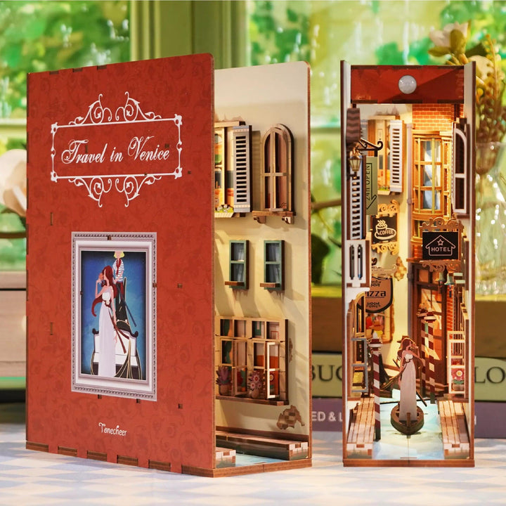 Tonecheer 3D Puzzle Book Nook | Travel In Venice