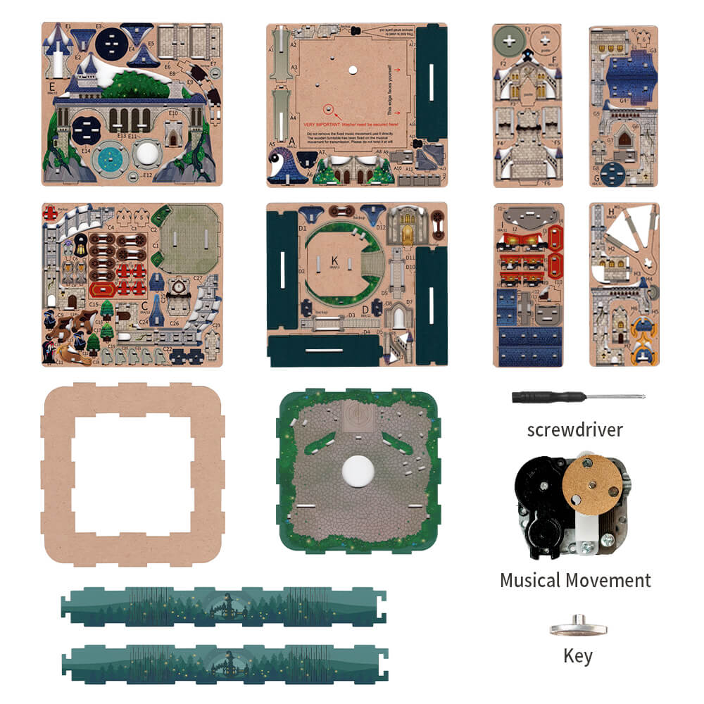 Tonecheer 3D Puzzle Music Box | Magical Castle