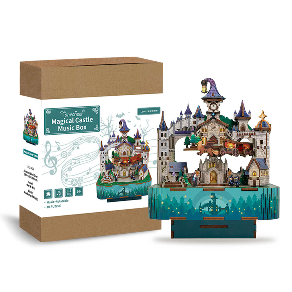 Tonecheer 3D Puzzle Music Box | Magical Castle