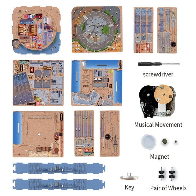 Tonecheer 3D Puzzle Music Box | New York