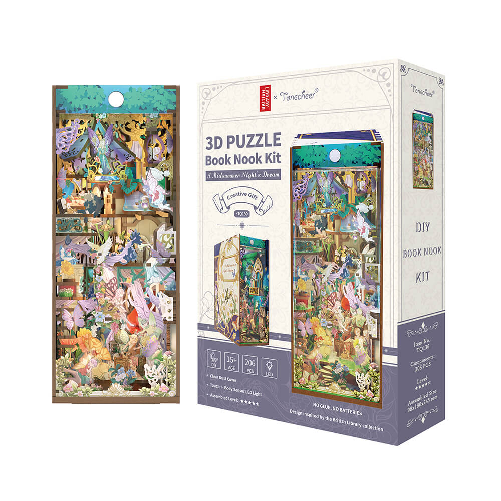 Tonecheer 3D Puzzle Book Nook | A Midsummer Night's Dream