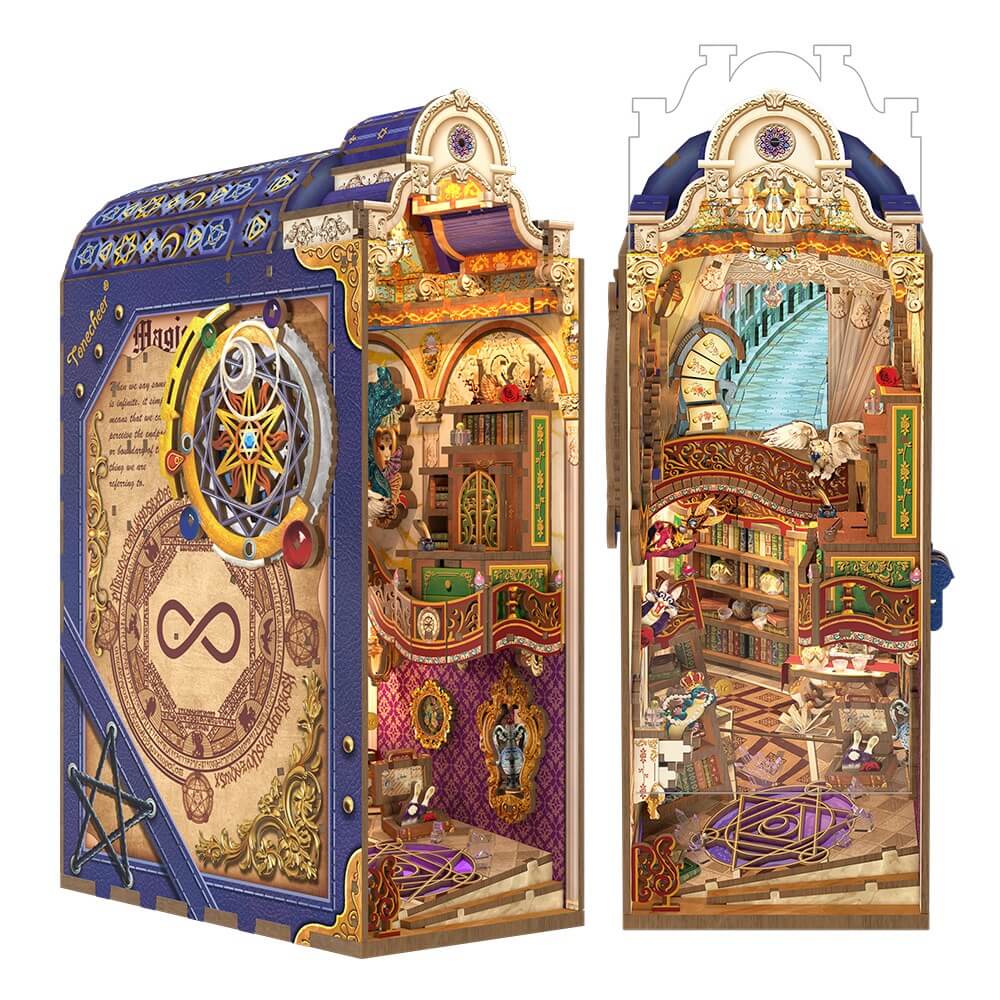 Tonecheer 3D Puzzle Book Nook | Magical Library