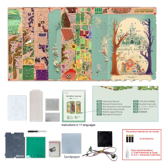 Tonecheer 3D Puzzle Book Nook | Dorothy's Journey