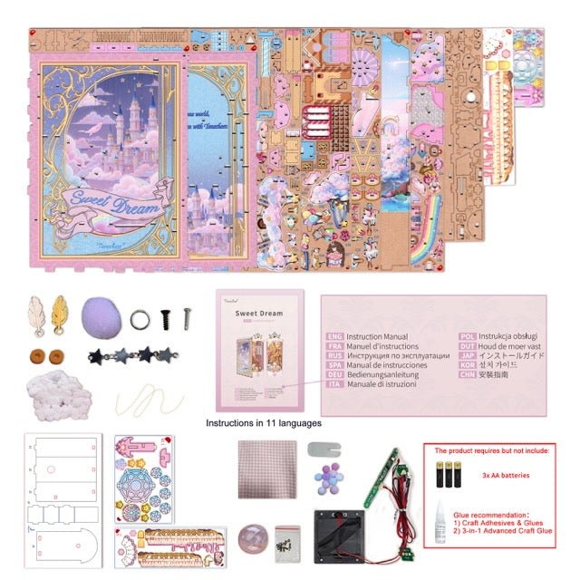 Tonecheer 3D Puzzle Book Nook | Sweet Dream