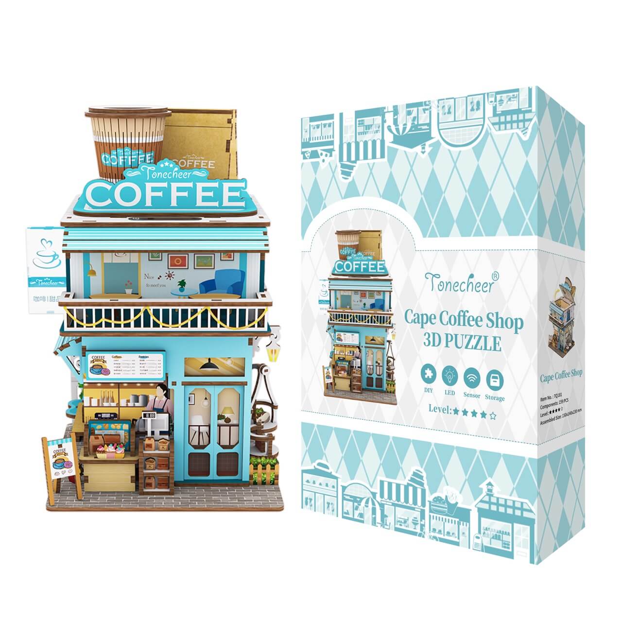 Tonecheer 3D Puzzle Storage Box | Cape Coffee Shop