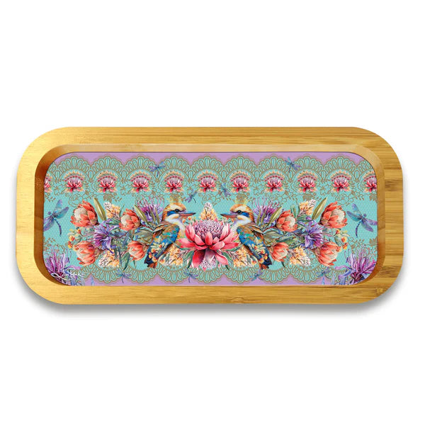 Lisa Pollock Bamboo Trinket Tray | Vintage Kookas