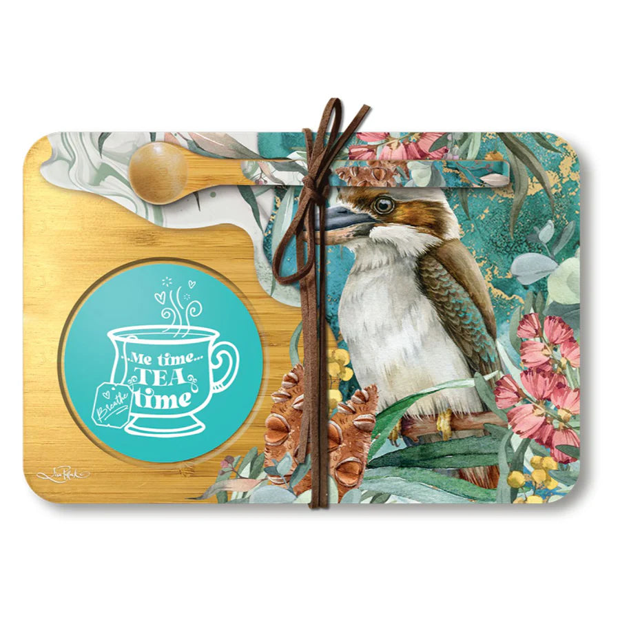 Lisa Pollock Tea Time Tray and Spoon | Bush Guardian