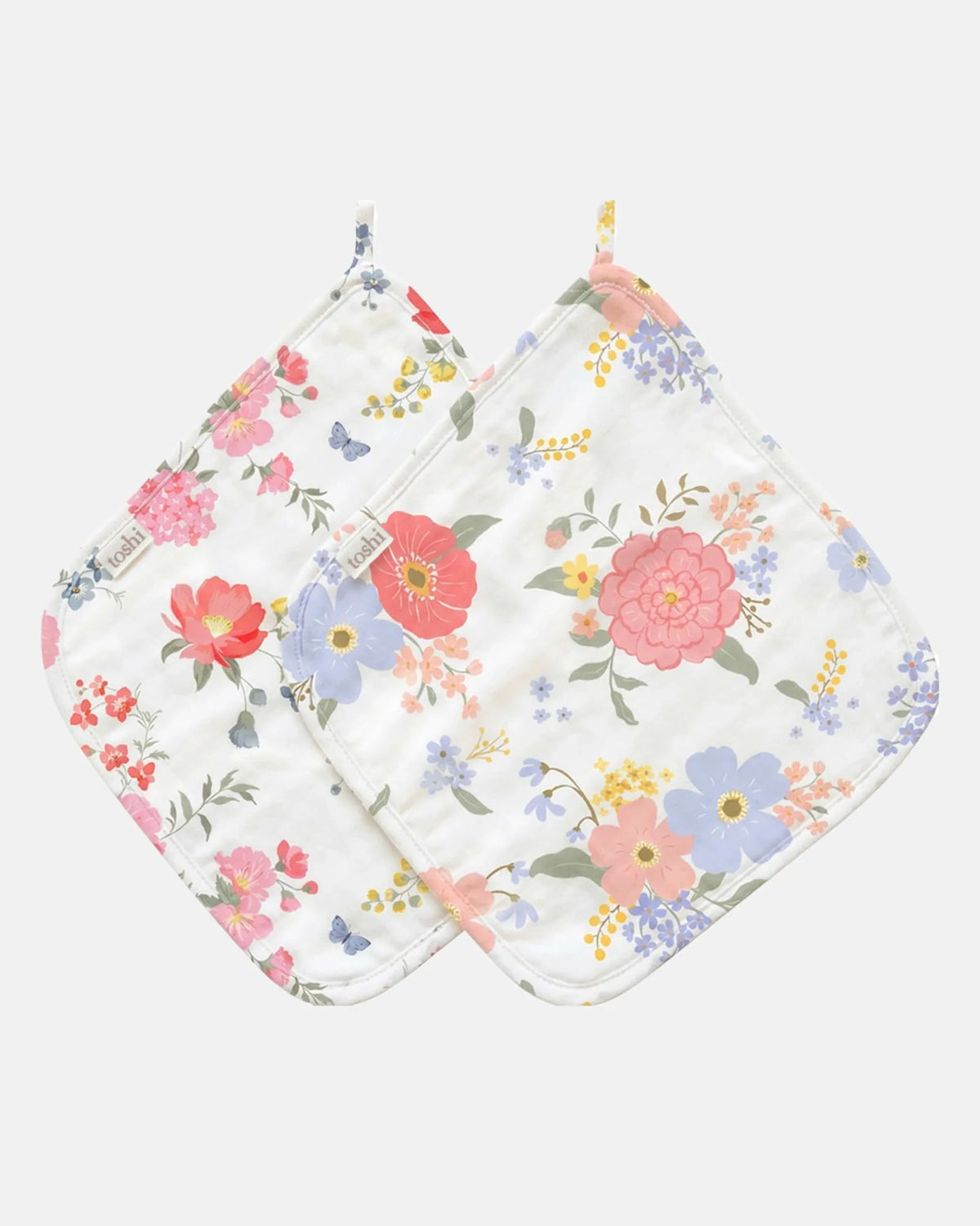 Toshi Baby Washcloth Musin 2pk Arcadia | Wild Garden