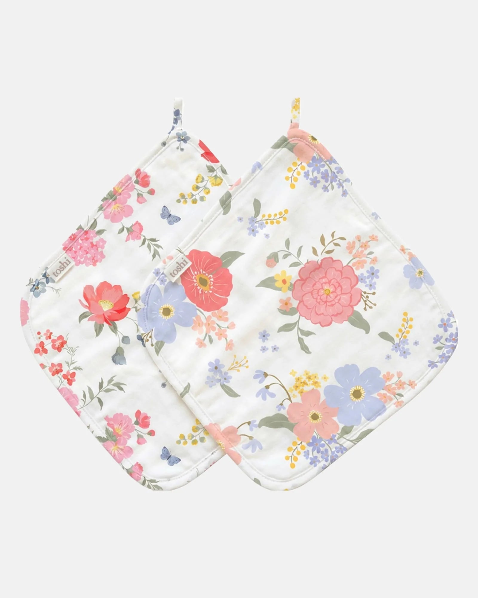 Toshi Baby Washcloth Musin 2pk Arcadia | Wild Garden