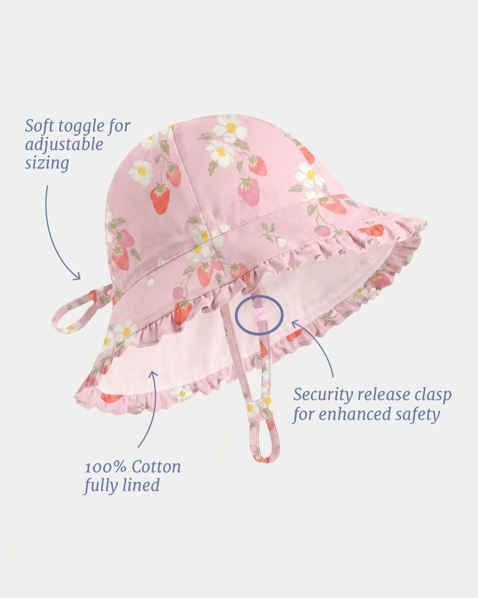 Toshi Bell Hat Arcadia | Strawberry Fields Blossom