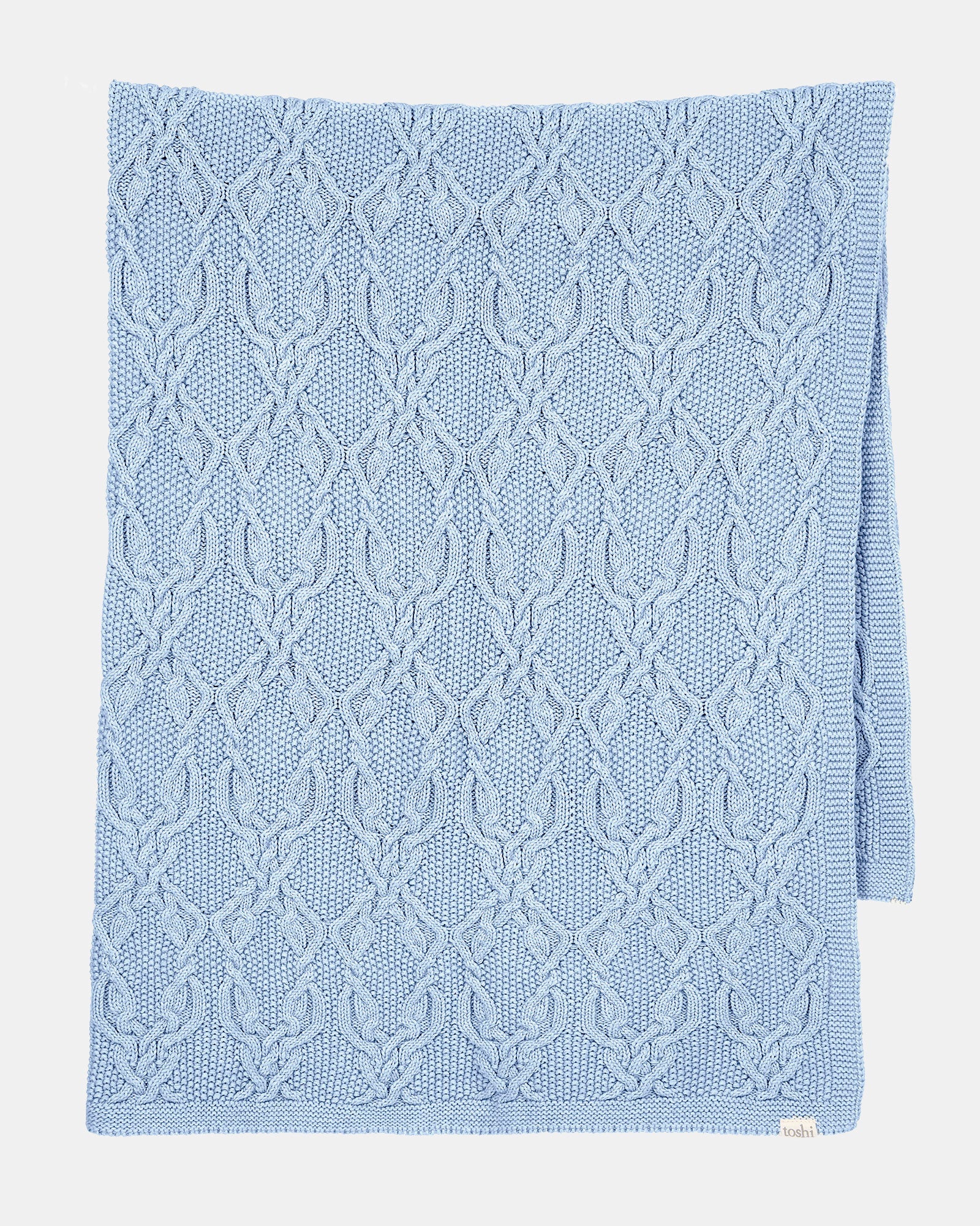 Toshi Organic Blanket | Bowie Bluebell